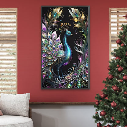 Beautiful Peacock - Full Round Drill Diamond Painting 40*70CM