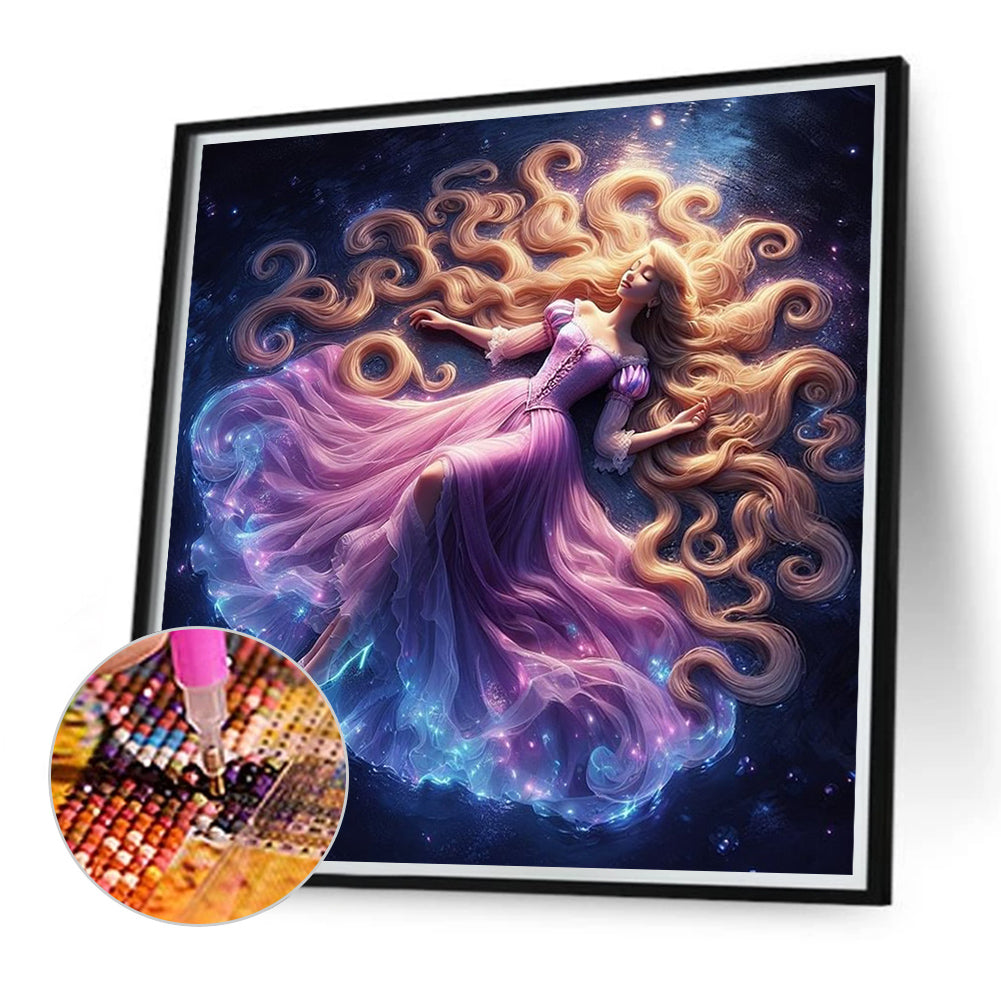 Rapunzel - Full Round Drill Diamond Painting 40*40CM