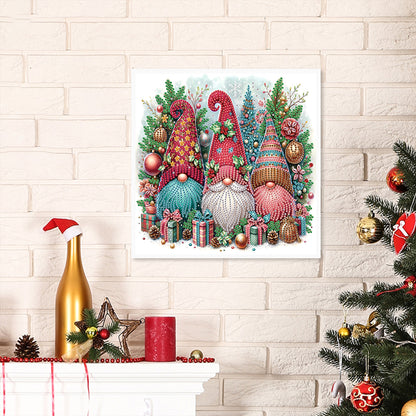 Christmas Gnome - Partial Special-Shaped Drill Diamond Painting 30*30CM