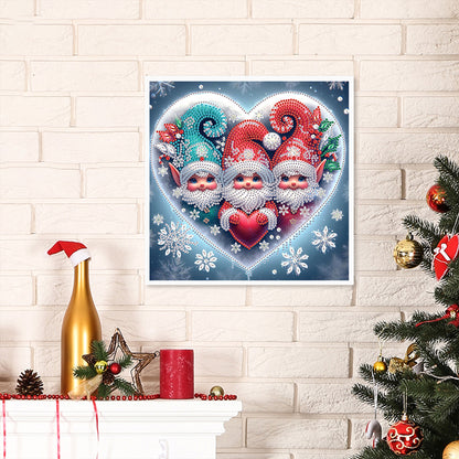 Christmas Gnome - Partial Special-Shaped Drill Diamond Painting 30*30CM