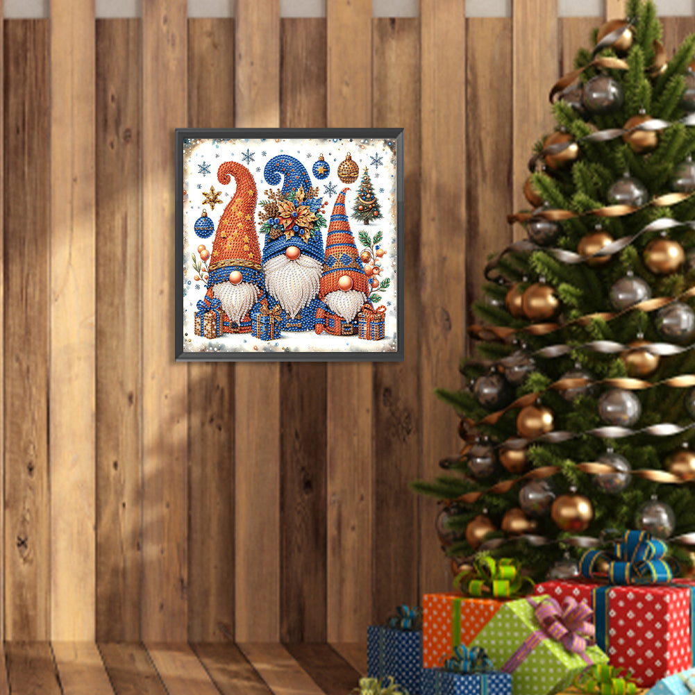 Christmas Gnome - Partial Special-Shaped Drill Diamond Painting 30*30CM