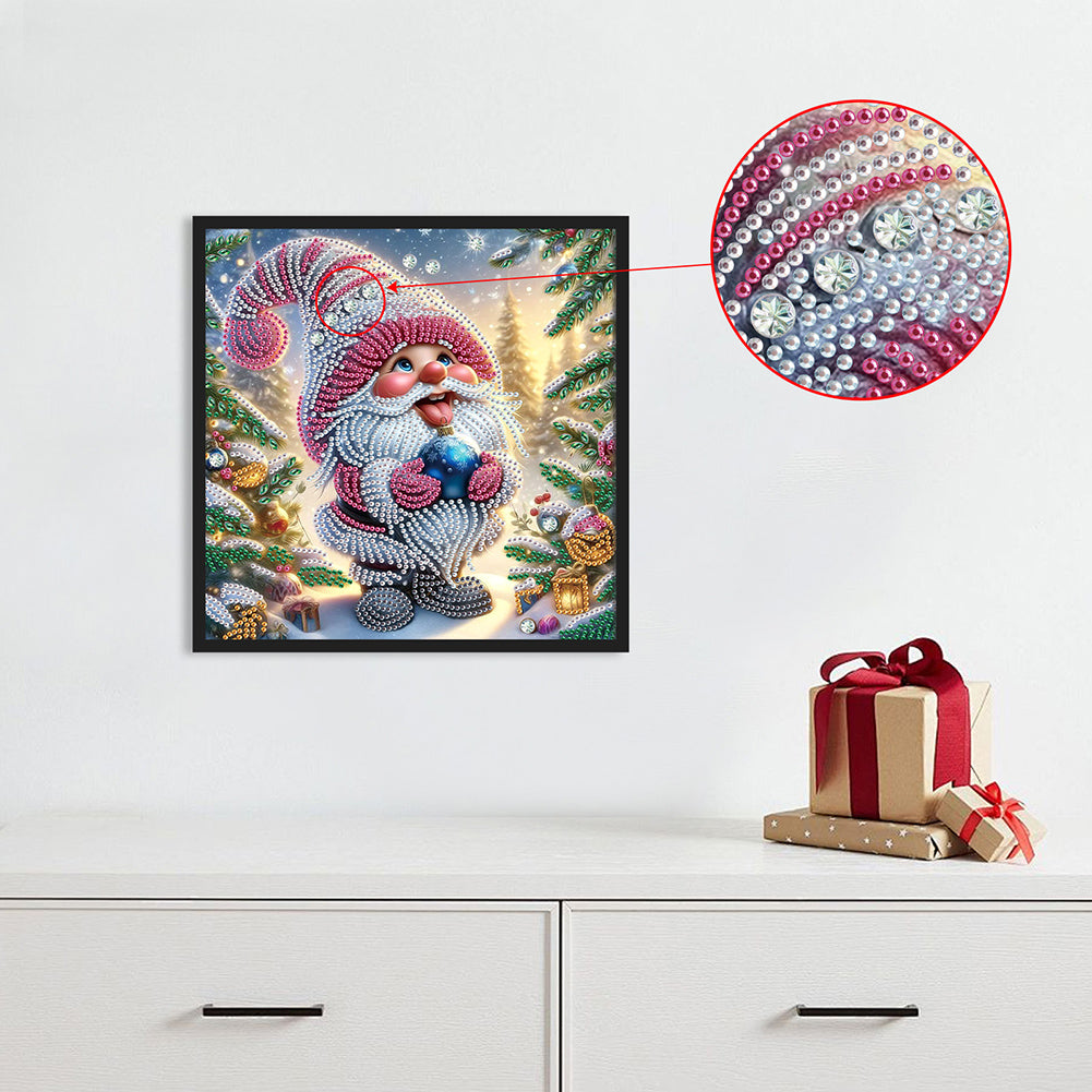Christmas Gnome - Partial Special-Shaped Drill Diamond Painting 30*30CM