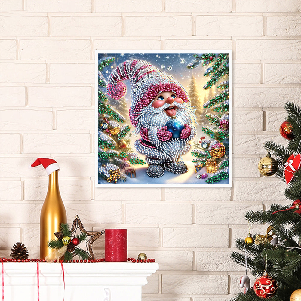 Christmas Gnome - Partial Special-Shaped Drill Diamond Painting 30*30CM