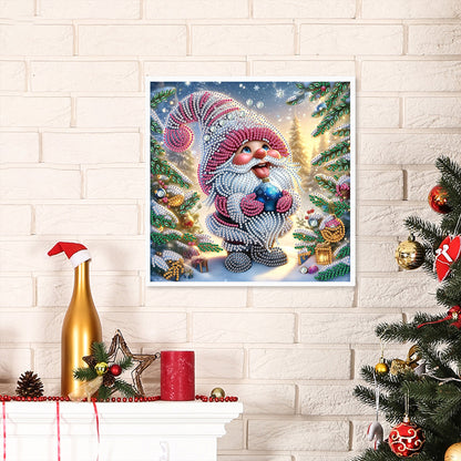 Christmas Gnome - Partial Special-Shaped Drill Diamond Painting 30*30CM