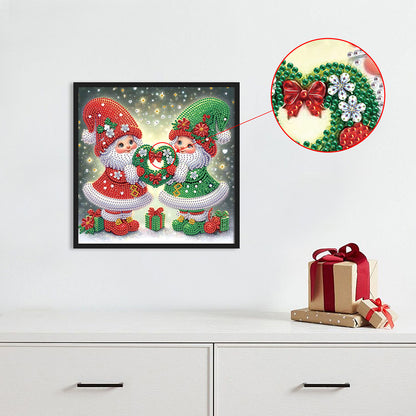 Christmas Gnome - Partial Special-Shaped Drill Diamond Painting 30*30CM