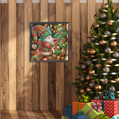 Christmas Gnome - Partial Special-Shaped Drill Diamond Painting 30*30CM