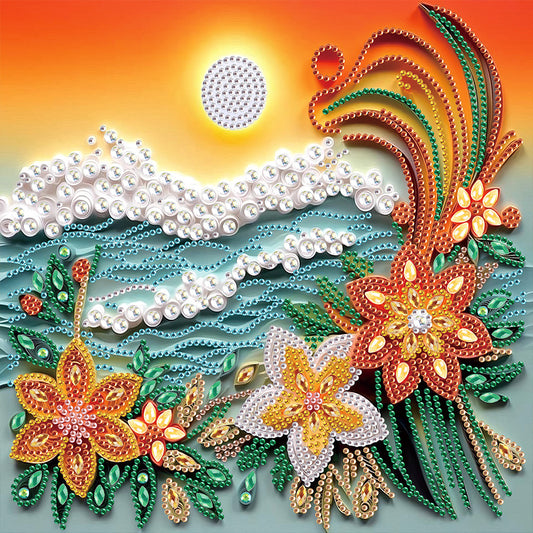 Quilling Landscape - Partial Special-Shaped Drill Diamond Painting 30*30CM