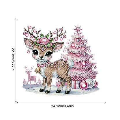 Christmas Deer Acrylic Special Shape 5D DIY Diamond Painting Dots Pendant