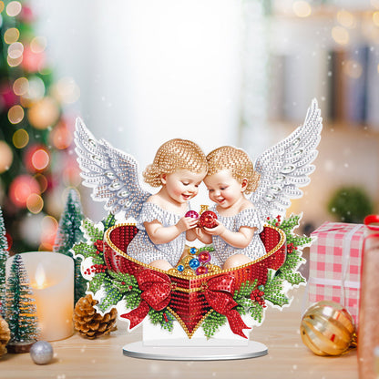 Christmas Angel Diamond Painting Tabletop Ornaments Kit Bedroom Table Decor