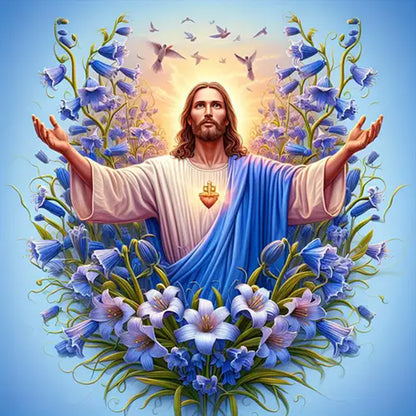 Jesus - Full Round Drill Diamond Painting 40*40CM