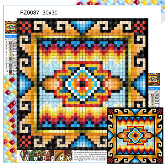 Traditional Eye Mosaic - Full Square Drill Diamond Painting 30*30CM