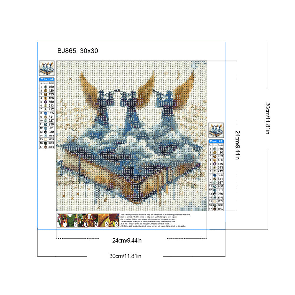 Bible Sky Clouds - Full Round Drill Diamond Painting 30*30CM