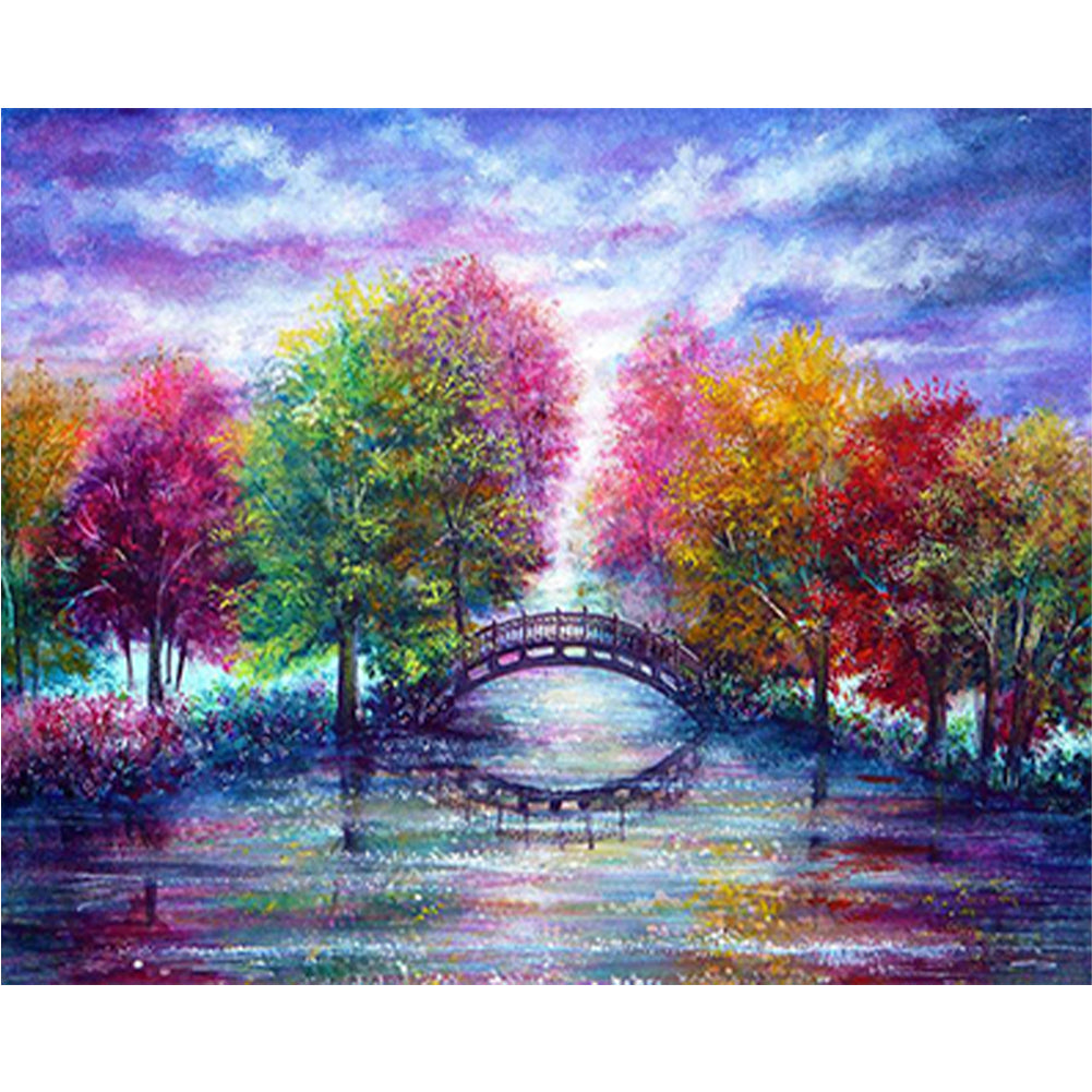 Landscape - Full Round Drill Diamond Painting 40*30CM