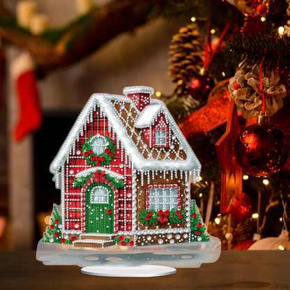 Acrylic Special Shape Christmas DIY Diamond Painting Desktop Ornaments