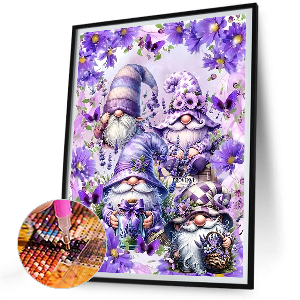 Flower Goblin - Full Round Drill Diamond Painting 30*40CM