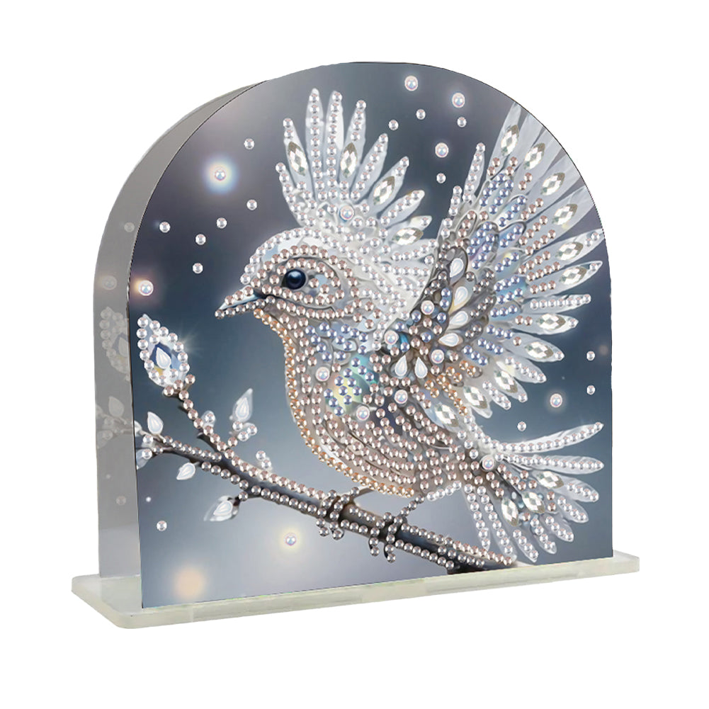 Acrylic Bird Diamond Painting Napkin Rack Diamond Art Paper Towel Holder