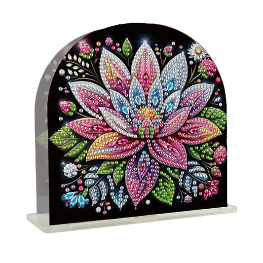 Acrylic Flowers Diamond Painting Napkin Rack Diamond Art Paper Towel Holder