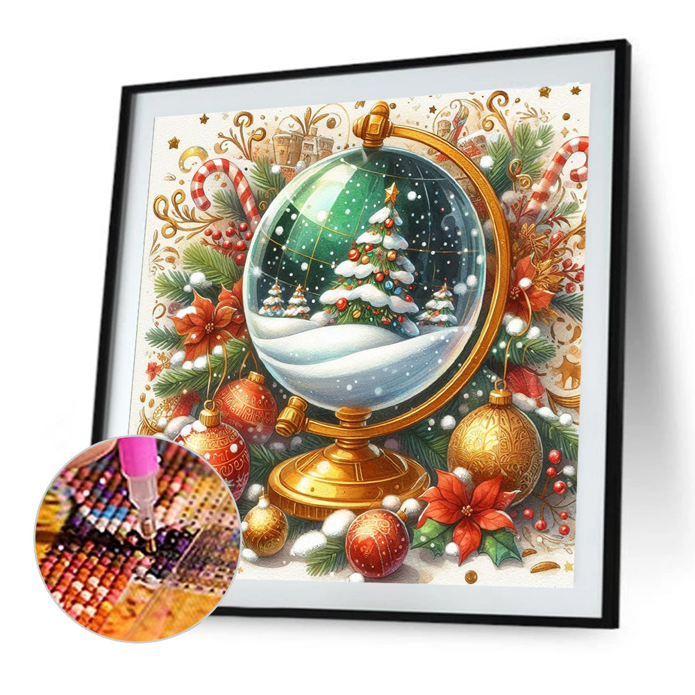 Christmas Tree Globe - Full Round Drill Diamond Painting 40*40CM