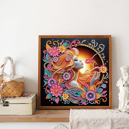 Beauty - Partial Special-Shaped Drill Diamond Painting 30*30CM