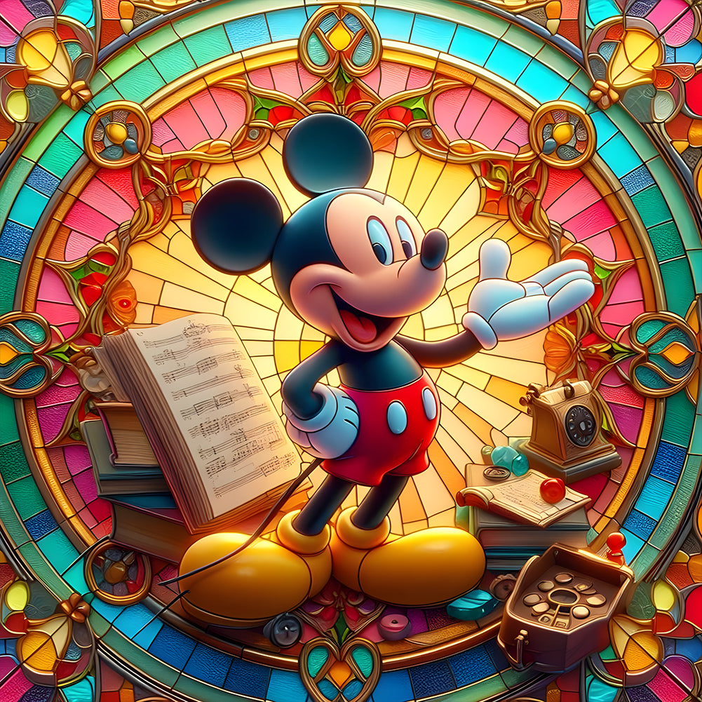 Disney Mickey Mouse - Full Round Drill Diamond Painting 50*50CM