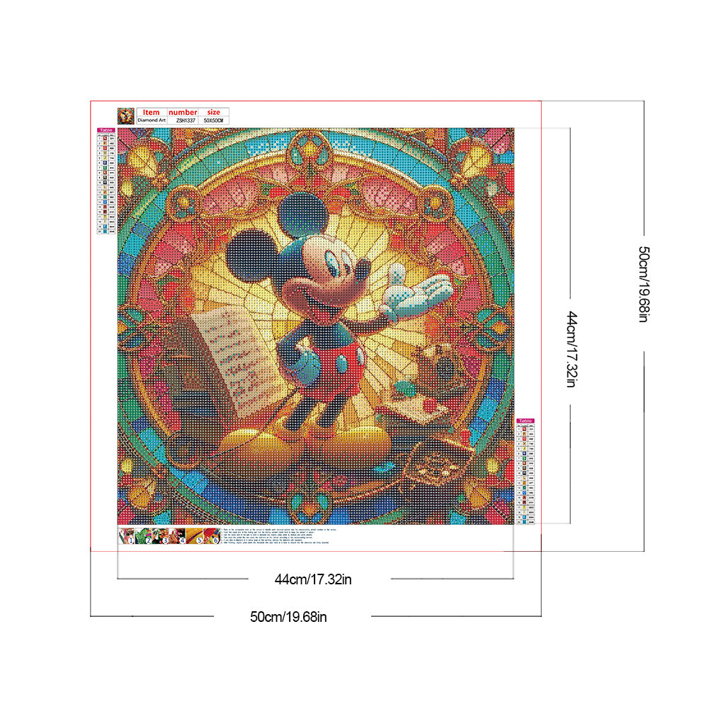 Disney Mickey Mouse - Full Round Drill Diamond Painting 50*50CM