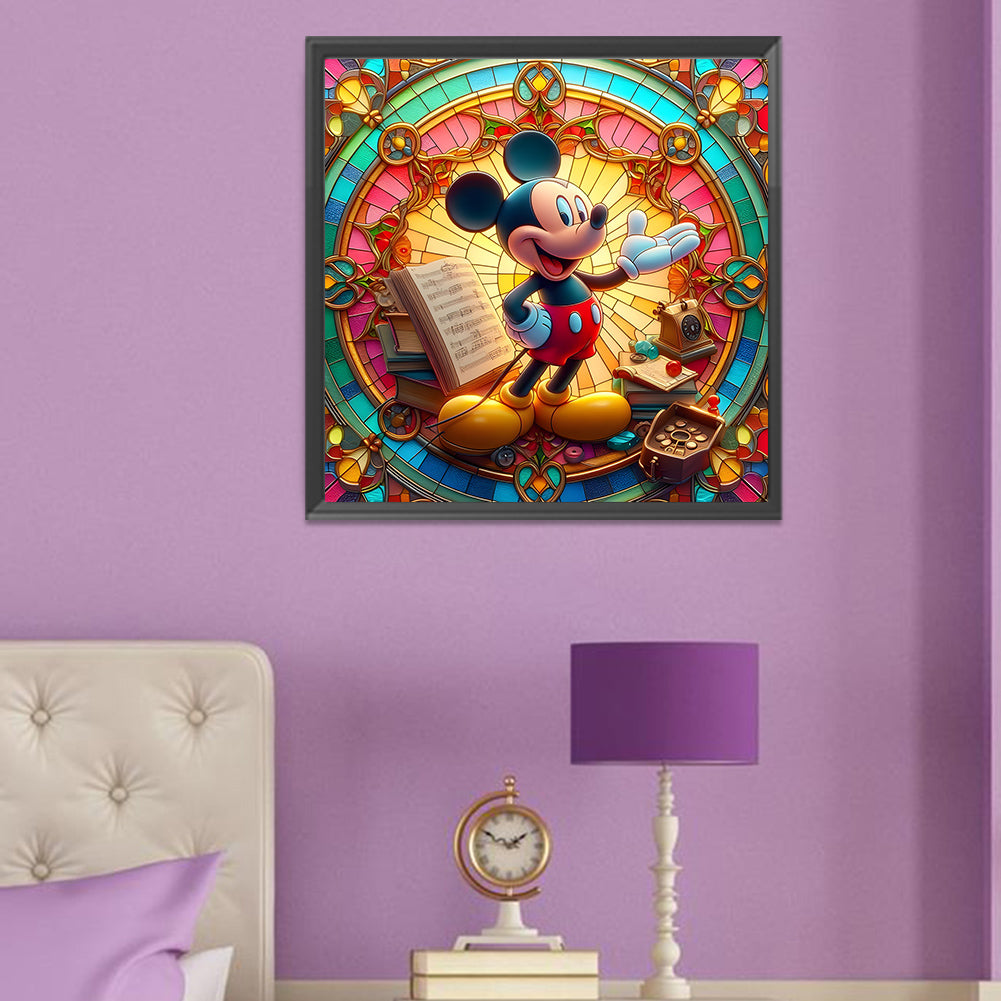 Disney Mickey Mouse - Full Round Drill Diamond Painting 50*50CM