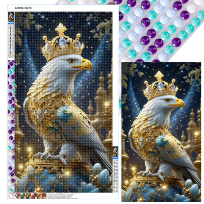 Crown Eagle - Full Round Drill Diamond Painting 40*70CM