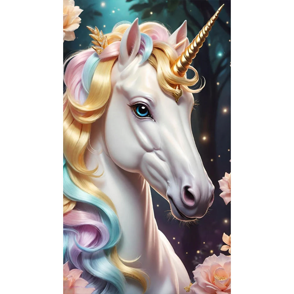 Unicorn - Full Round Drill Diamond Painting 40*70CM