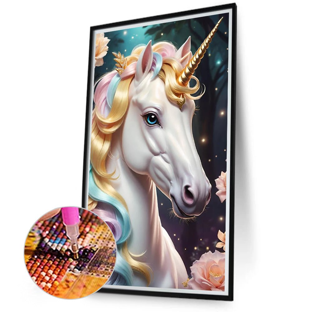 Unicorn - Full Round Drill Diamond Painting 40*70CM