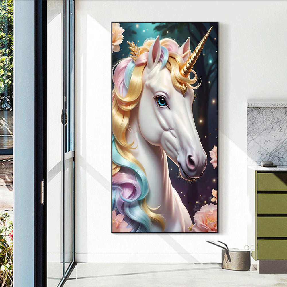 Unicorn - Full Round Drill Diamond Painting 40*70CM