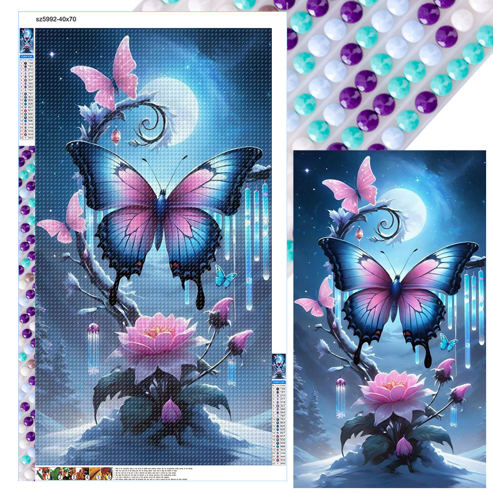 Fantasy Butterfly - Full Round Drill Diamond Painting 40*70CM