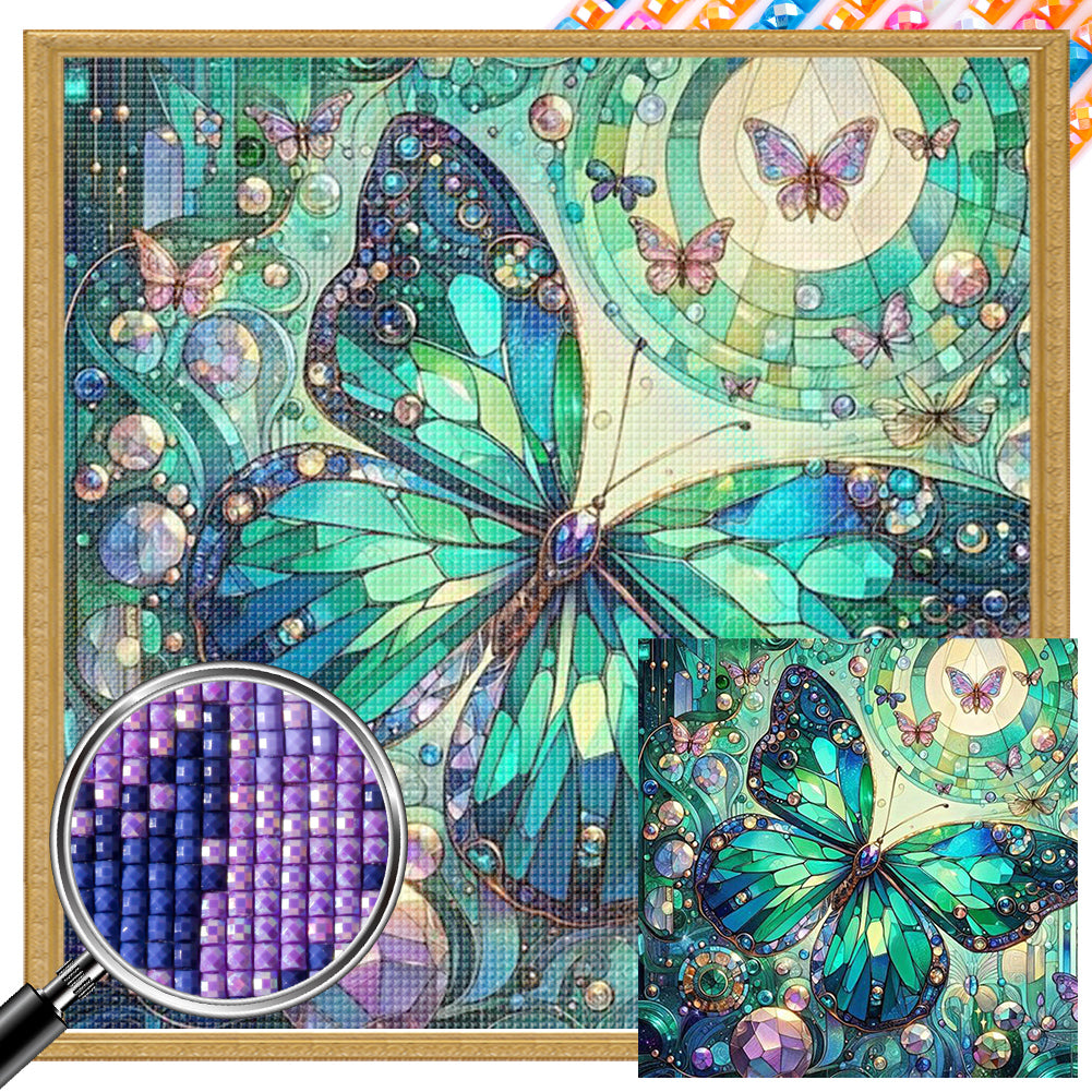 Butterfly - Full AB Square Drill Diamond Painting 30*30CM