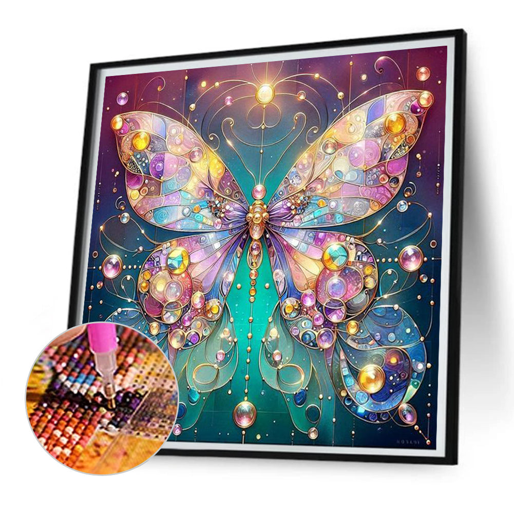 Butterfly - Full AB Square Drill Diamond Painting 30*30CM