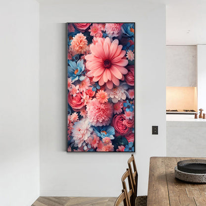 Blooming Flowers - Full Round Drill Diamond Painting 40*70CM