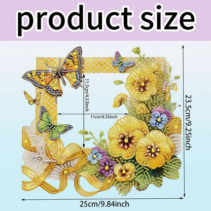 Acrylic Special Shape Flower Diamond Painting Picture Frame for Home Office