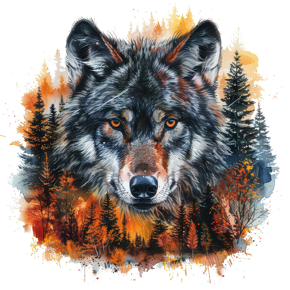 Coyote - Full AB Round Drill Diamond Painting 40*40CM