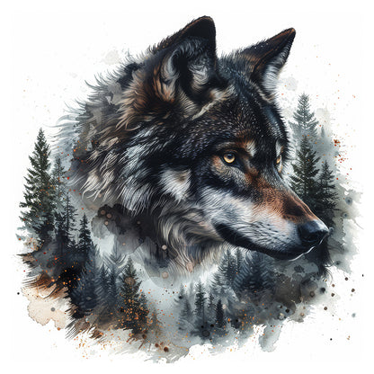 Coyote - Full AB Round Drill Diamond Painting 40*40CM