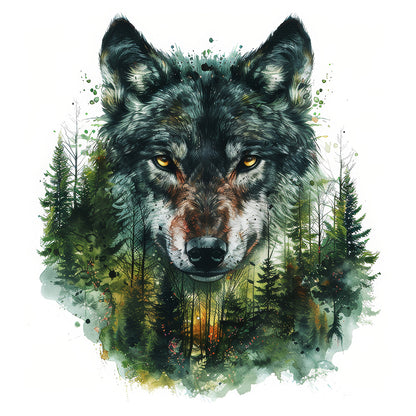 Coyote - Full AB Round Drill Diamond Painting 40*40CM