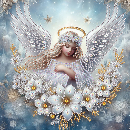 Angel - Partial Special-Shaped Drill Diamond Painting 30*30CM