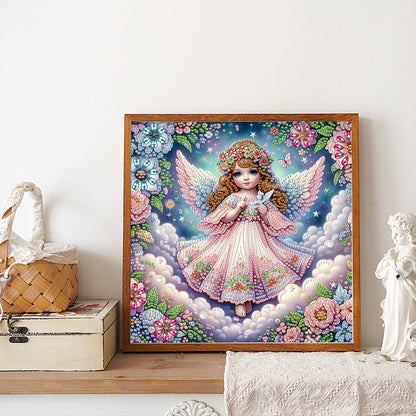 Angel - Partial Special-Shaped Drill Diamond Painting 30*30CM