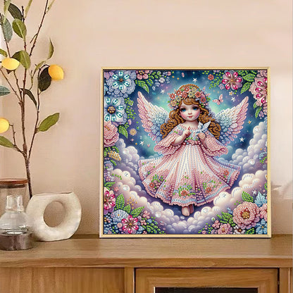 Angel - Partial Special-Shaped Drill Diamond Painting 30*30CM
