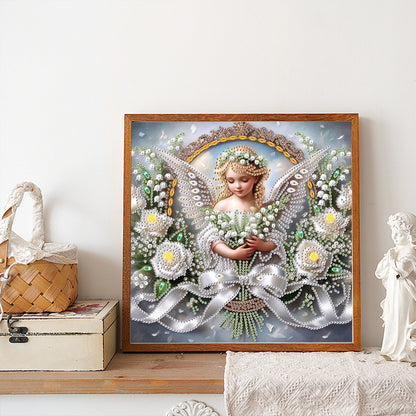 Angel - Partial Special-Shaped Drill Diamond Painting 30*30CM