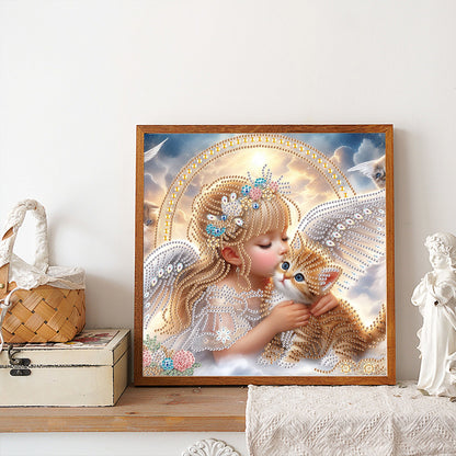 Angel - Partial Special-Shaped Drill Diamond Painting 30*30CM