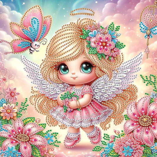 Angel - Partial Special-Shaped Drill Diamond Painting 30*30CM