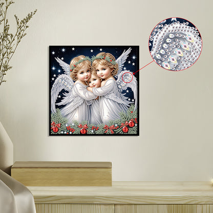 Angel - Partial Special-Shaped Drill Diamond Painting 30*30CM