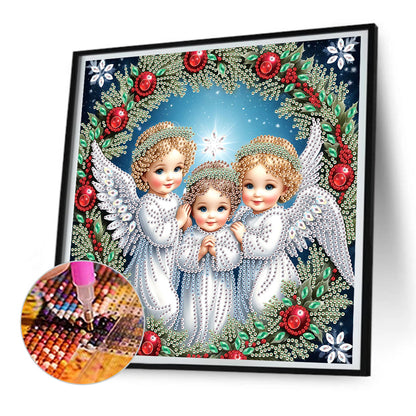 Angel - Partial Special-Shaped Drill Diamond Painting 30*30CM