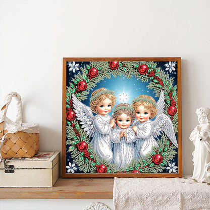 Angel - Partial Special-Shaped Drill Diamond Painting 30*30CM