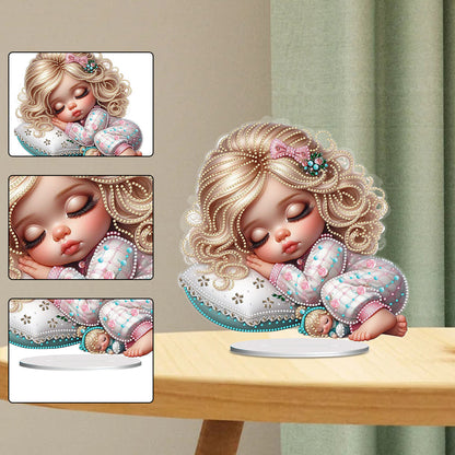 Sleeping Girl 5D DIY Diamond Painting Tabletop Decorations Bedroom Table Decor