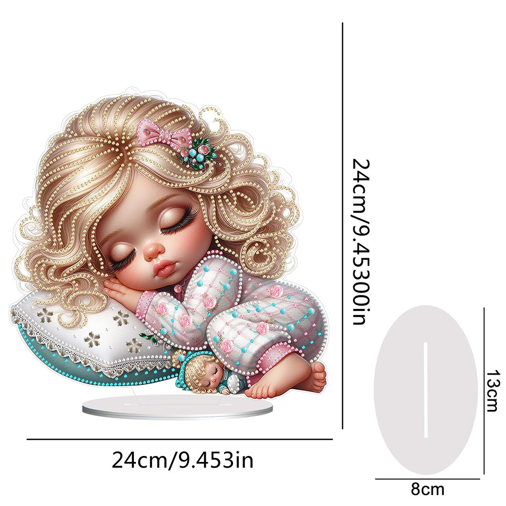 Sleeping Girl 5D DIY Diamond Painting Tabletop Decorations Bedroom Table Decor