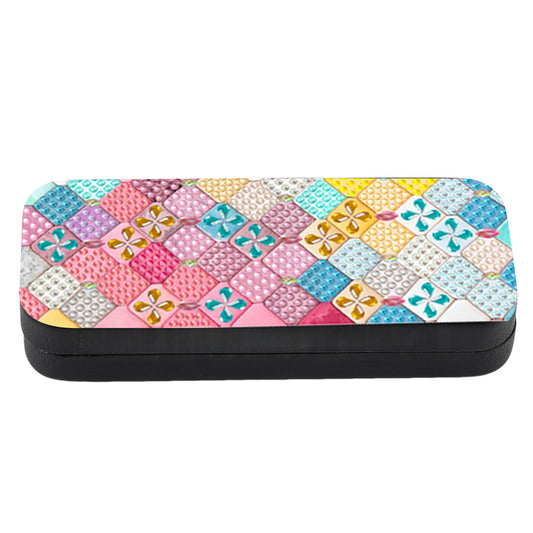 Colorful Pattern Diamond Painting Eyeglasses Case Diamond Art Sunglasses Case